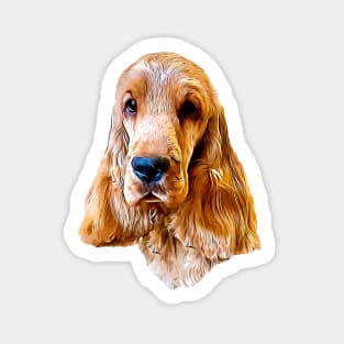 Cocker Spaniel Gold Beauty Sticker